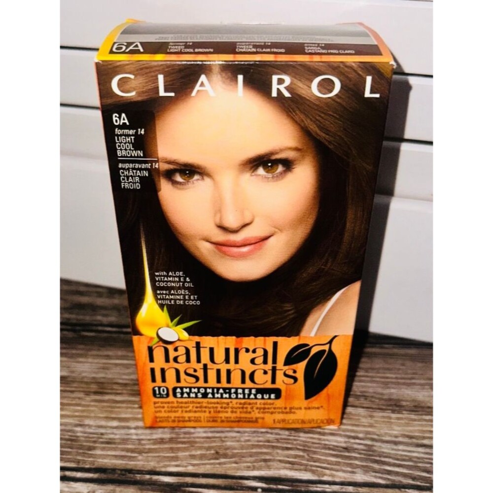 Clairol Natural Instincts Hair Color Former 14 Light Cool Brown 6A Tweed